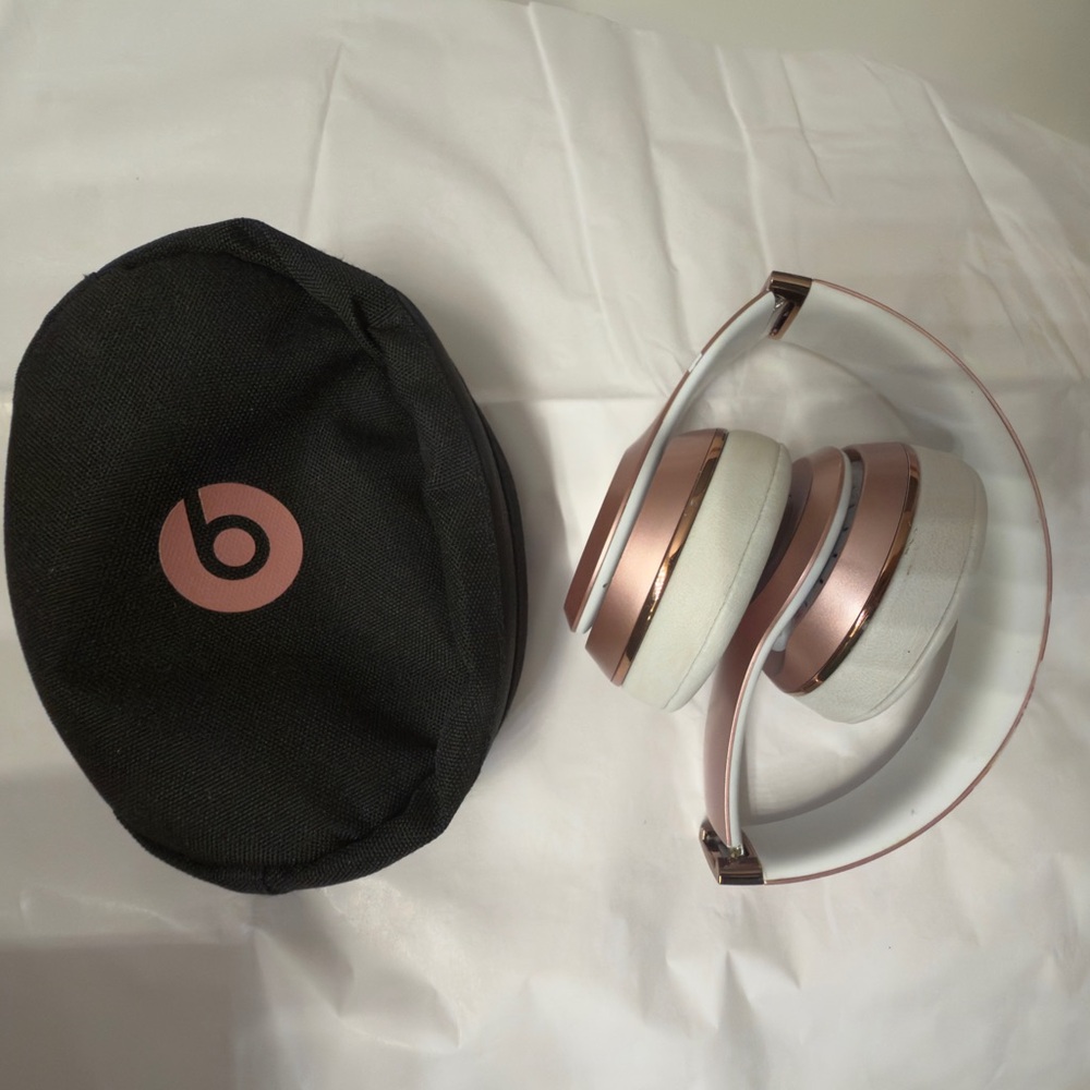 Beats by Dre Over-Ear Headphones - Rose Gold and White